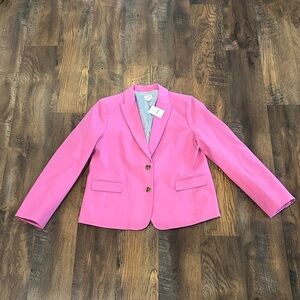 NWT! J. Crew Pink Schoolboy Blazer